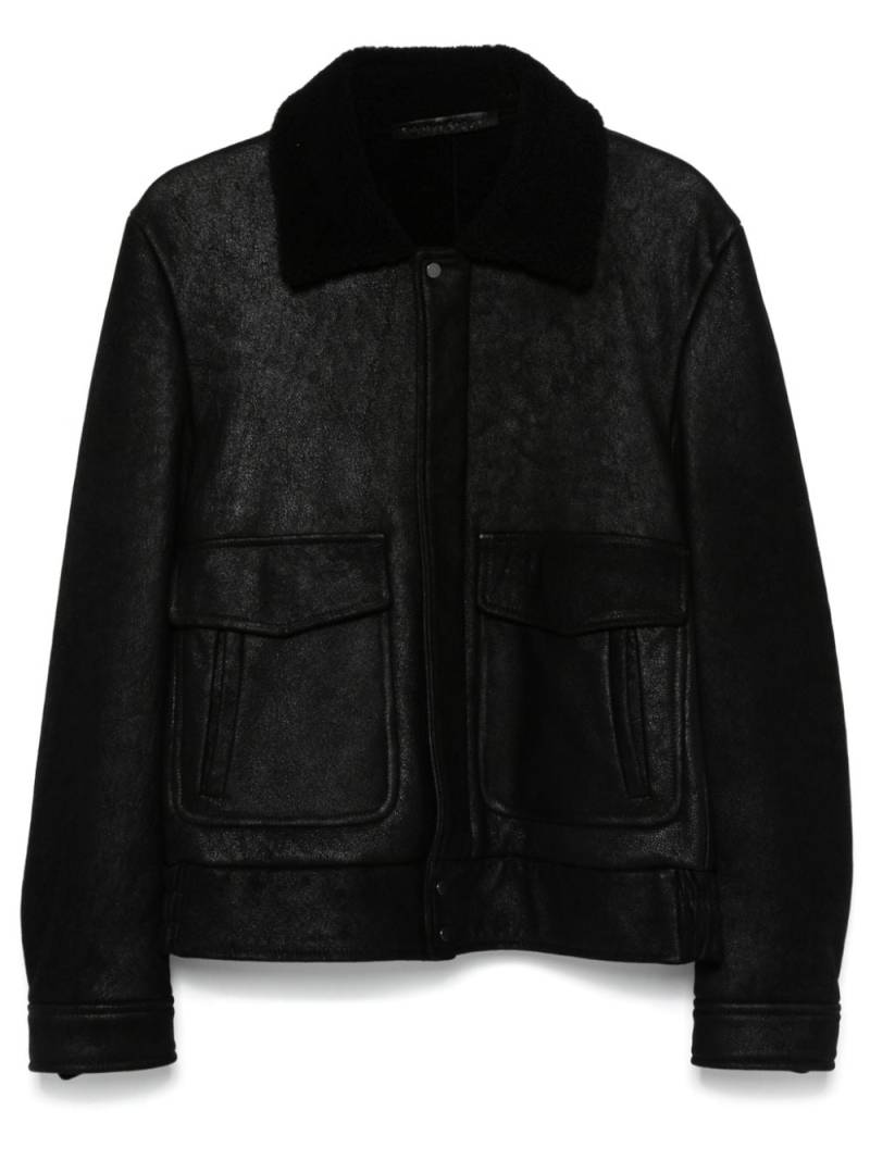 Salvatore Santoro leather jacket - Black von Salvatore Santoro