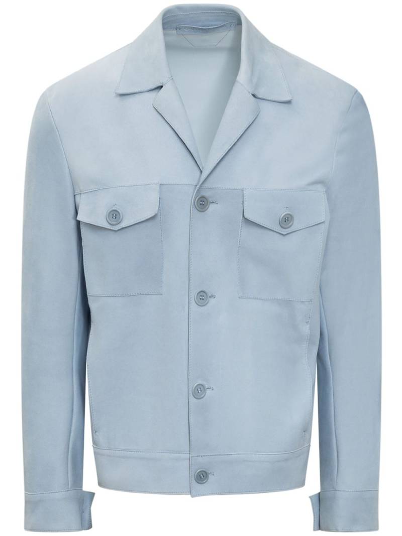 Salvatore Santoro leather jacket - Blue von Salvatore Santoro