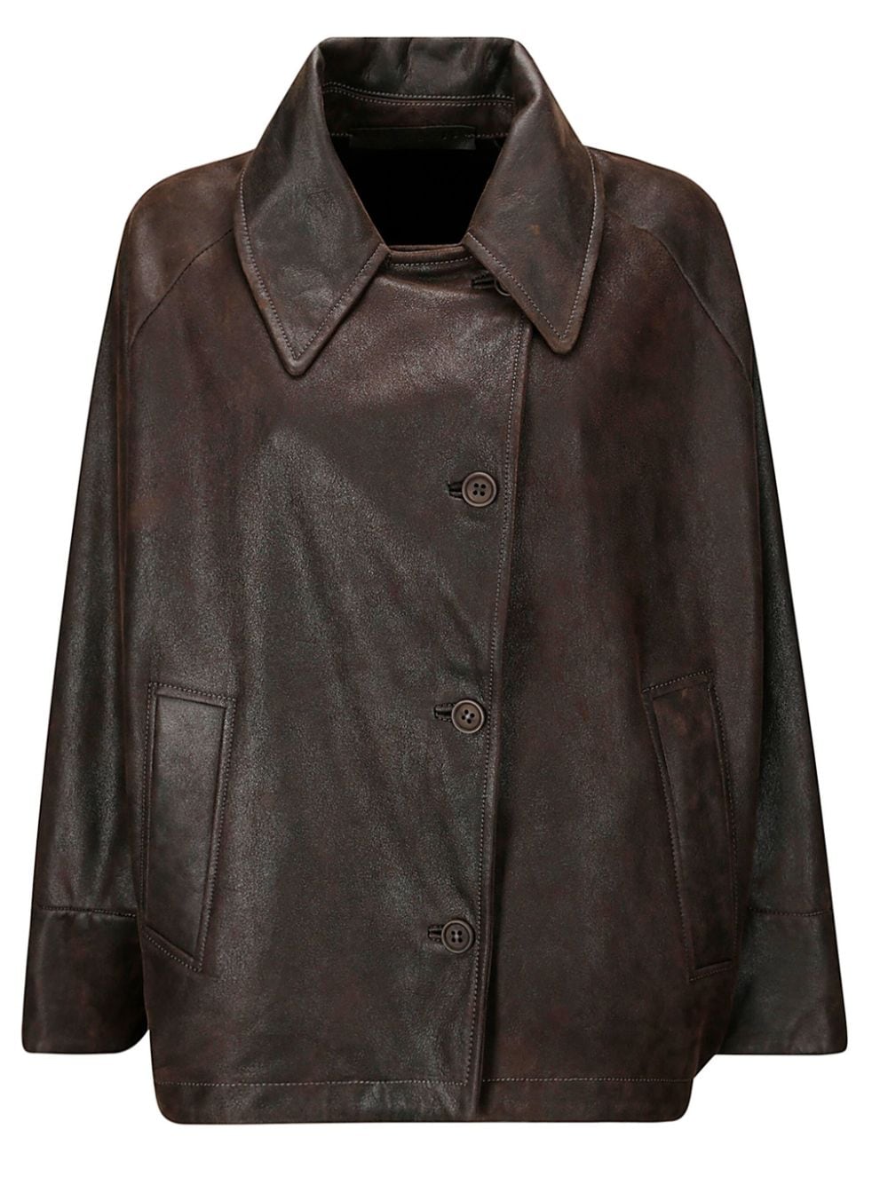 Salvatore Santoro leather jacket - Brown von Salvatore Santoro