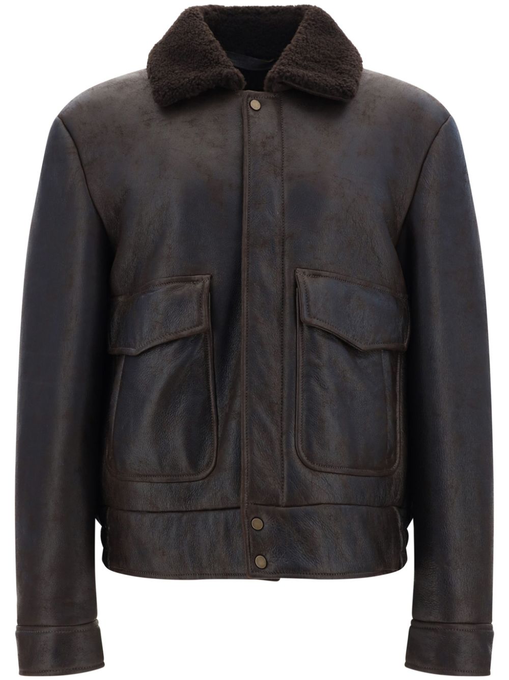 Salvatore Santoro leather jacket - Brown von Salvatore Santoro