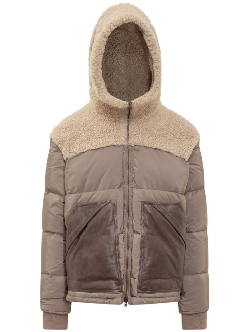 Salvatore Santoro shearling padded jacket - Neutrals von Salvatore Santoro