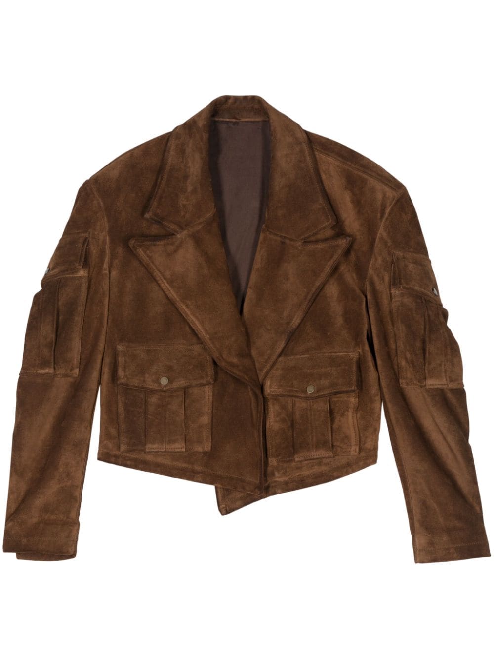 Salvatore Santoro suede biker jacket - Brown von Salvatore Santoro