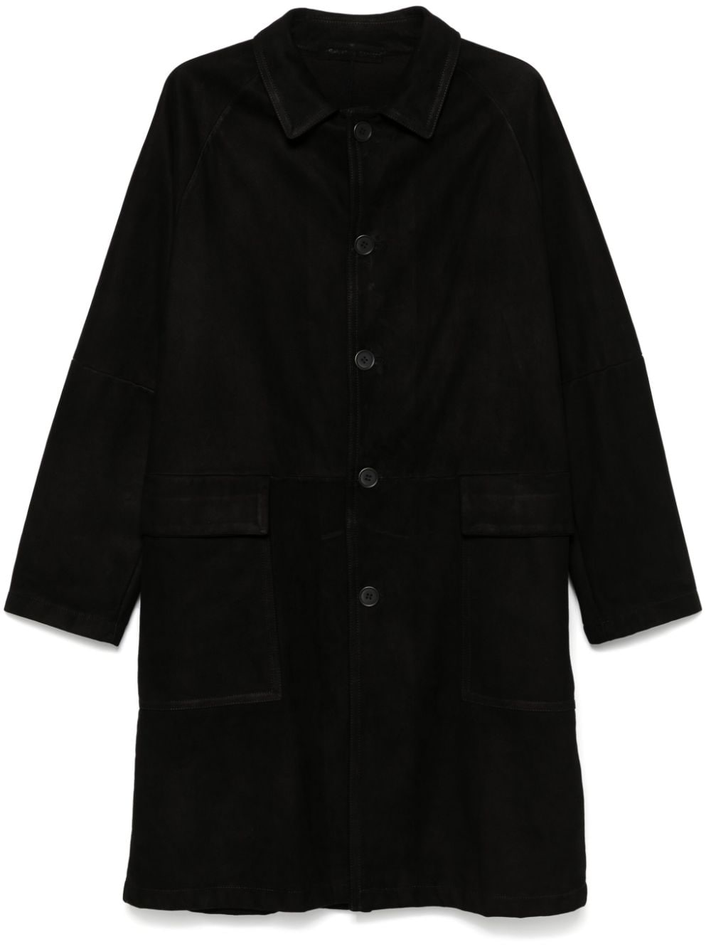 Salvatore Santoro suede coat - Black von Salvatore Santoro