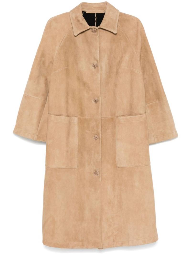 Salvatore Santoro suede coat - Brown von Salvatore Santoro