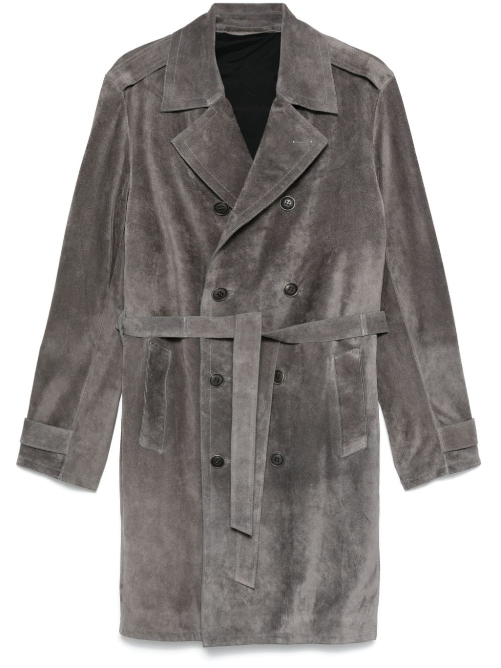 Salvatore Santoro suede coat - Grey von Salvatore Santoro