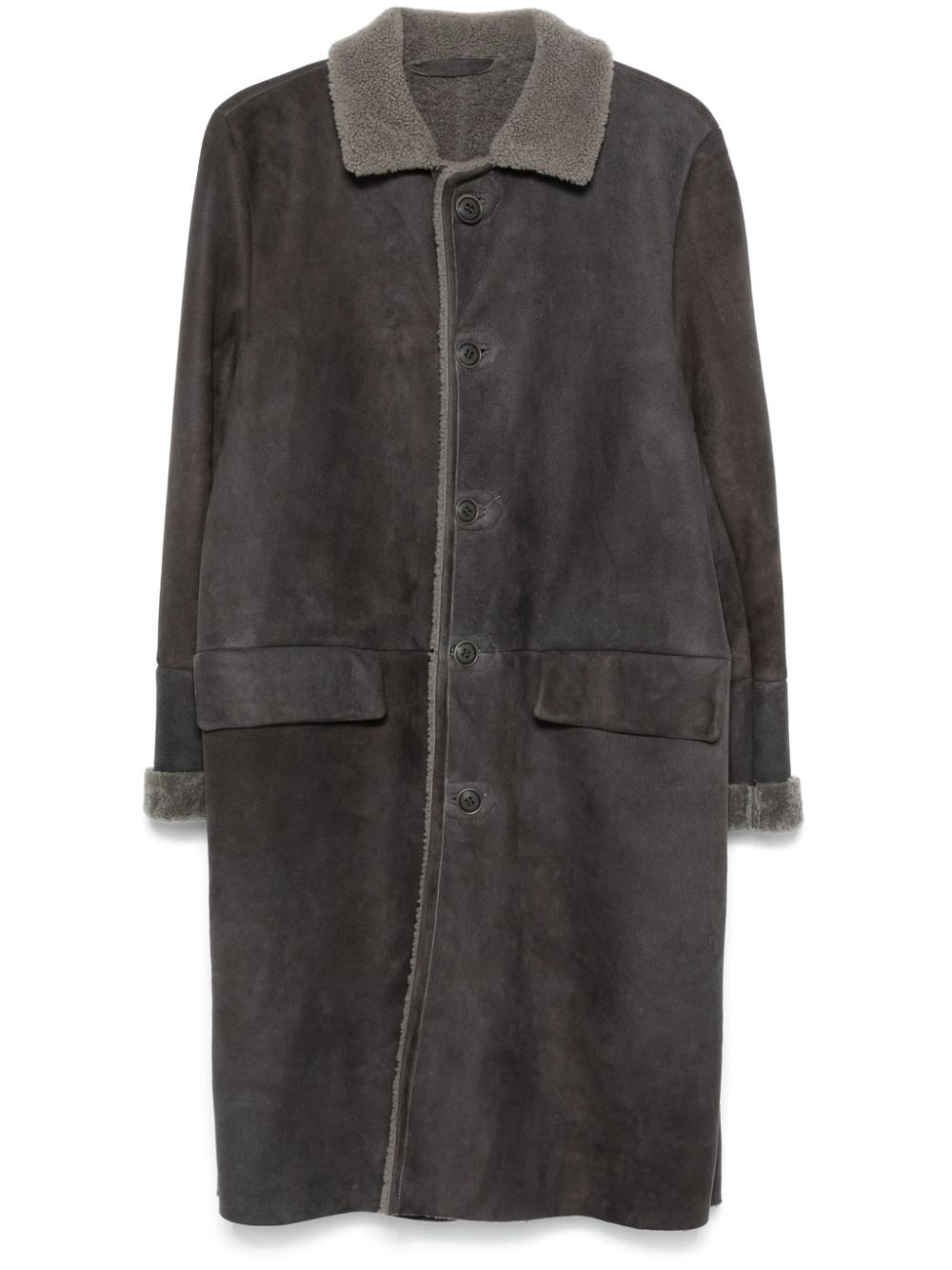 Salvatore Santoro suede coat - Grey von Salvatore Santoro