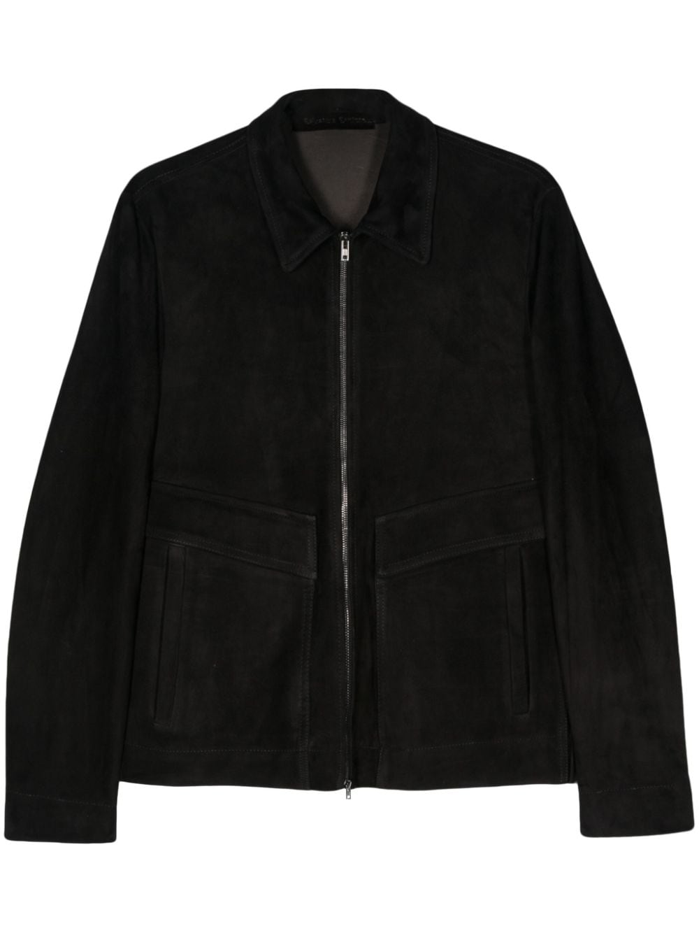 Salvatore Santoro suede leather jacket - Black von Salvatore Santoro