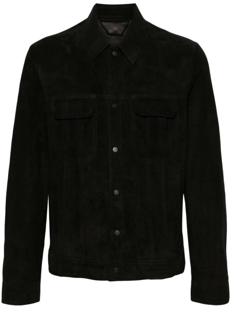 Salvatore Santoro suede shirt jacket - Black von Salvatore Santoro