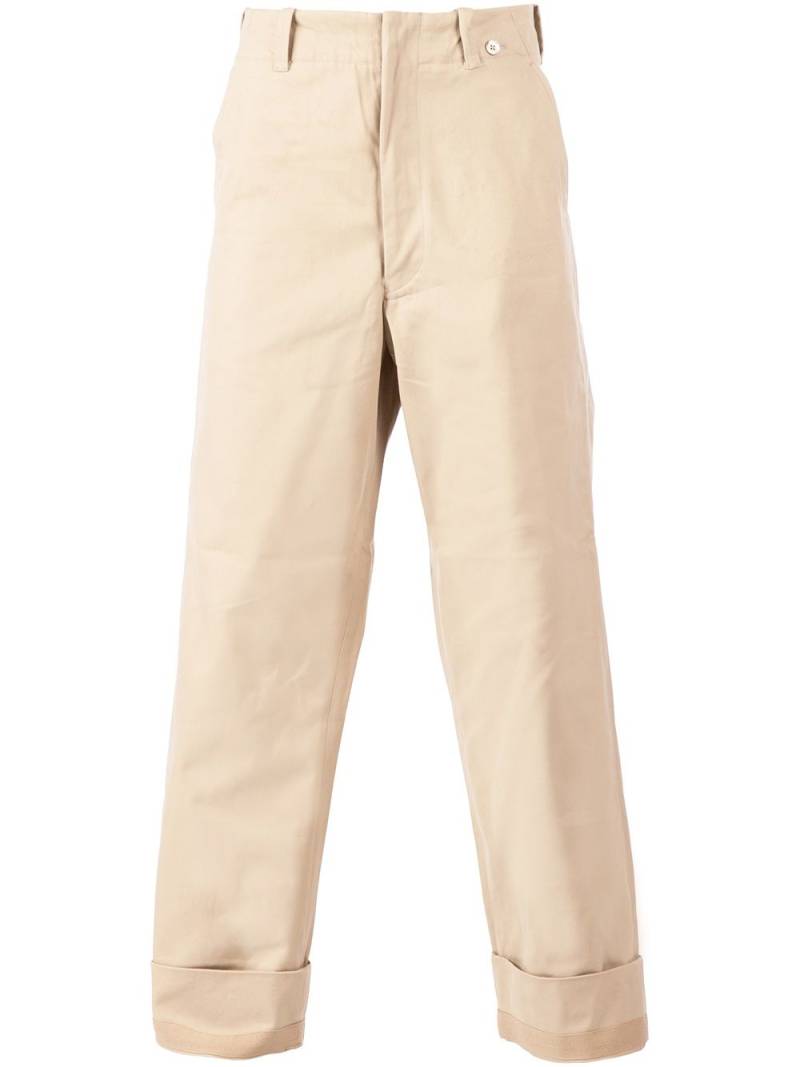 Salvy wide leg chinos - Neutrals von Salvy