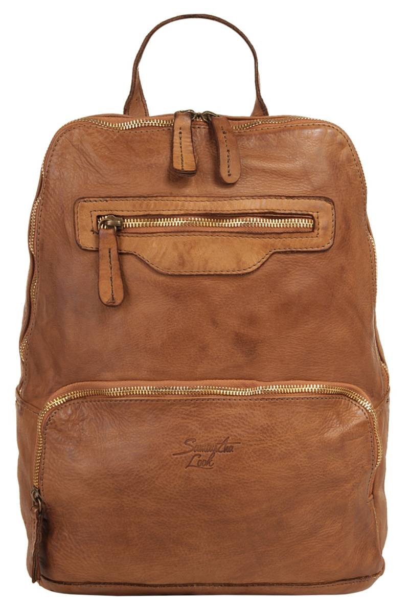 Samantha Look Cityrucksack, echt Leder, Made in Italy von Samantha Look