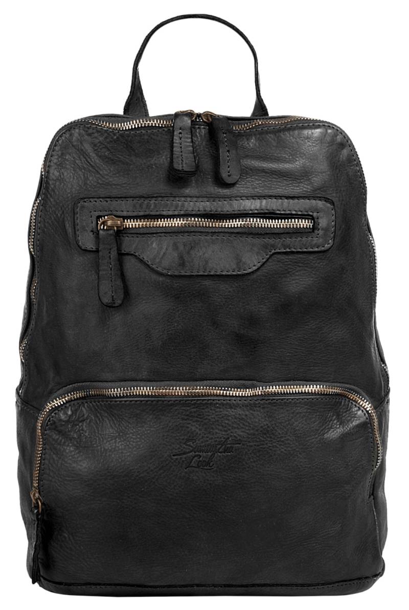 Samantha Look Cityrucksack, echt Leder, Made in Italy von Samantha Look