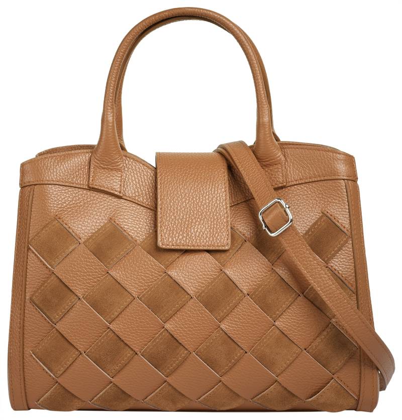 Samantha Look Henkeltasche, echt Leder, Made in Italy von Samantha Look