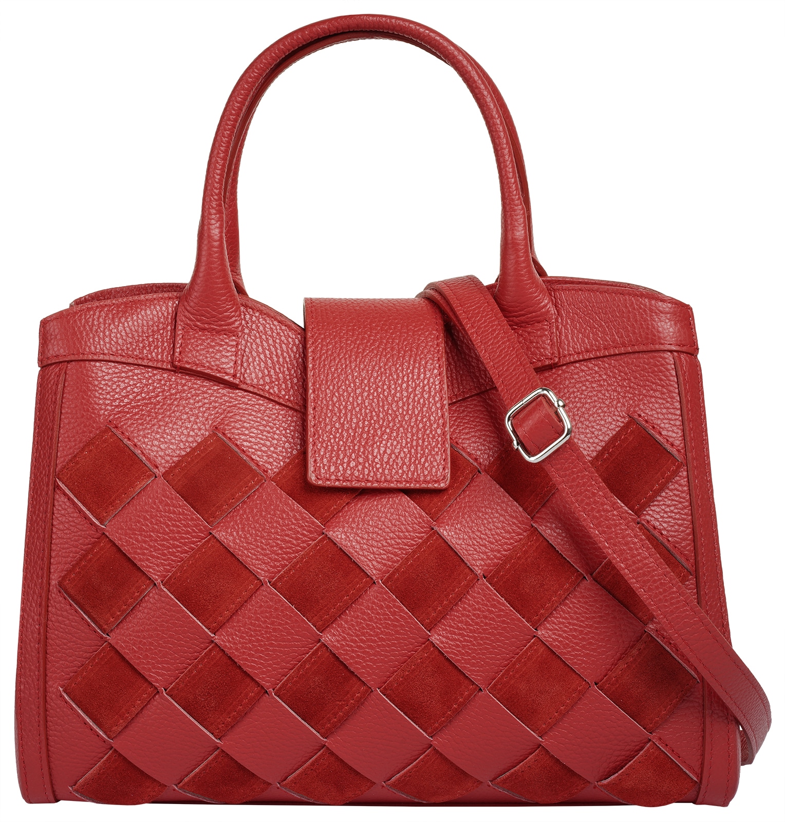 Samantha Look Henkeltasche, echt Leder, Made in Italy von Samantha Look