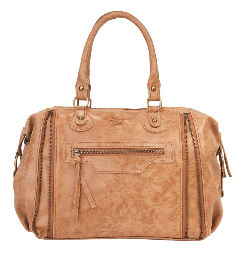 Samantha Look Henkeltasche, echt Leder, Made in Italy von Samantha Look