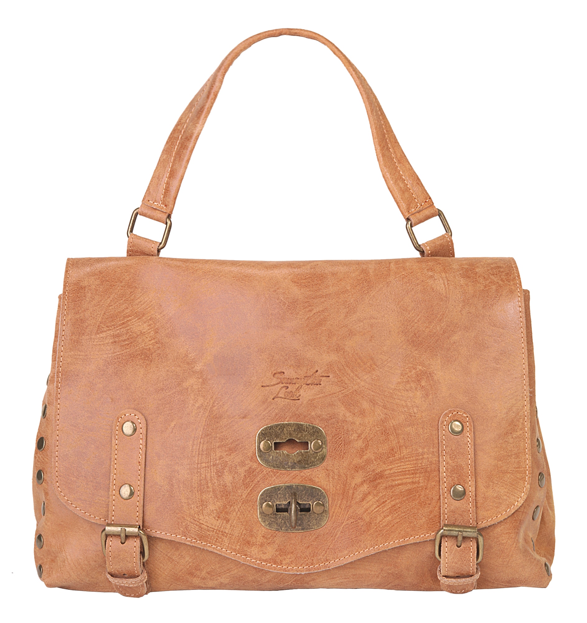 Samantha Look Henkeltasche, echt Leder, Made in Italy von Samantha Look