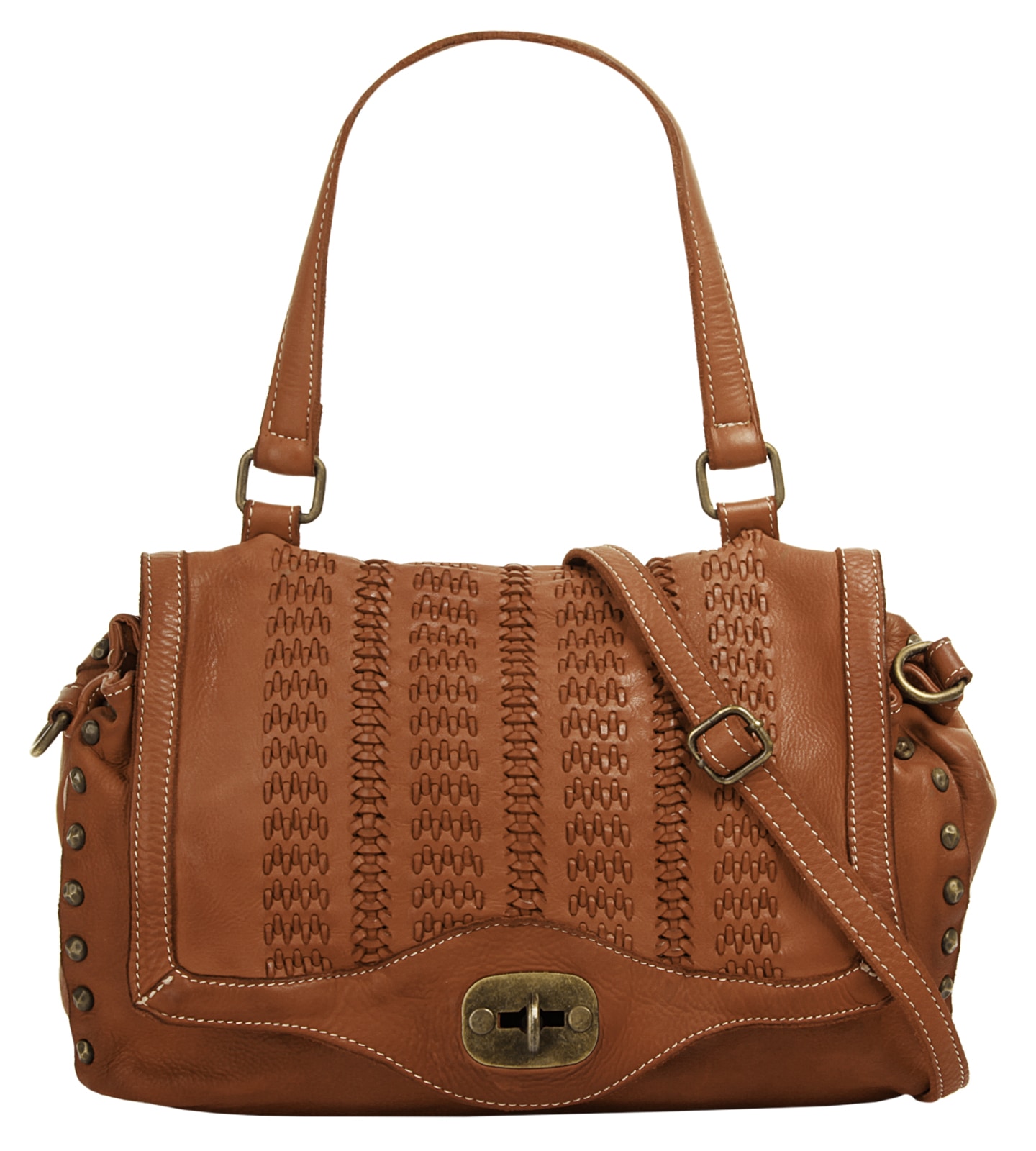 Samantha Look Henkeltasche, echt Leder, Made in Italy von Samantha Look