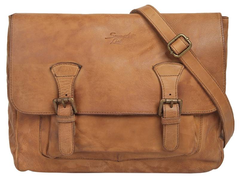 Samantha Look Umhängetasche »SATCHEL«, echt Leder, Made in Italy von Samantha Look