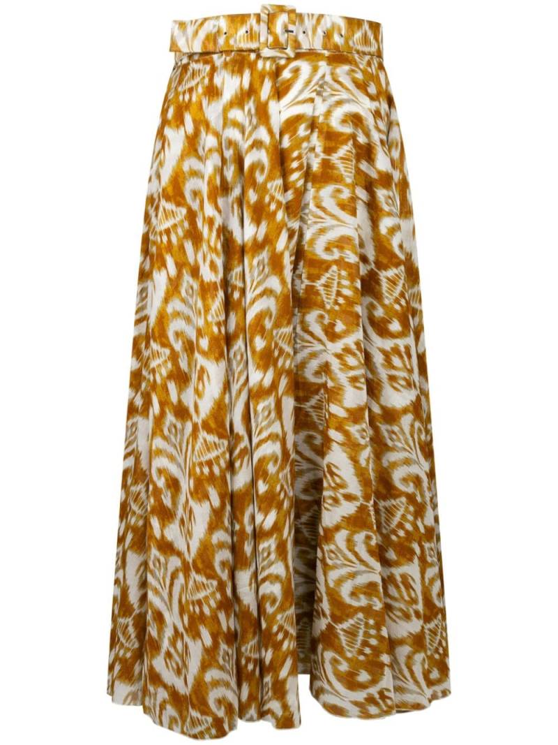 Samantha Sung abstract-print skirt - White von Samantha Sung