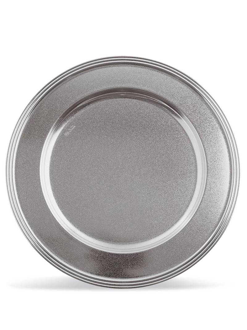 Sambonet Avenue stripe-edge plate (31cm) - Silver von Sambonet