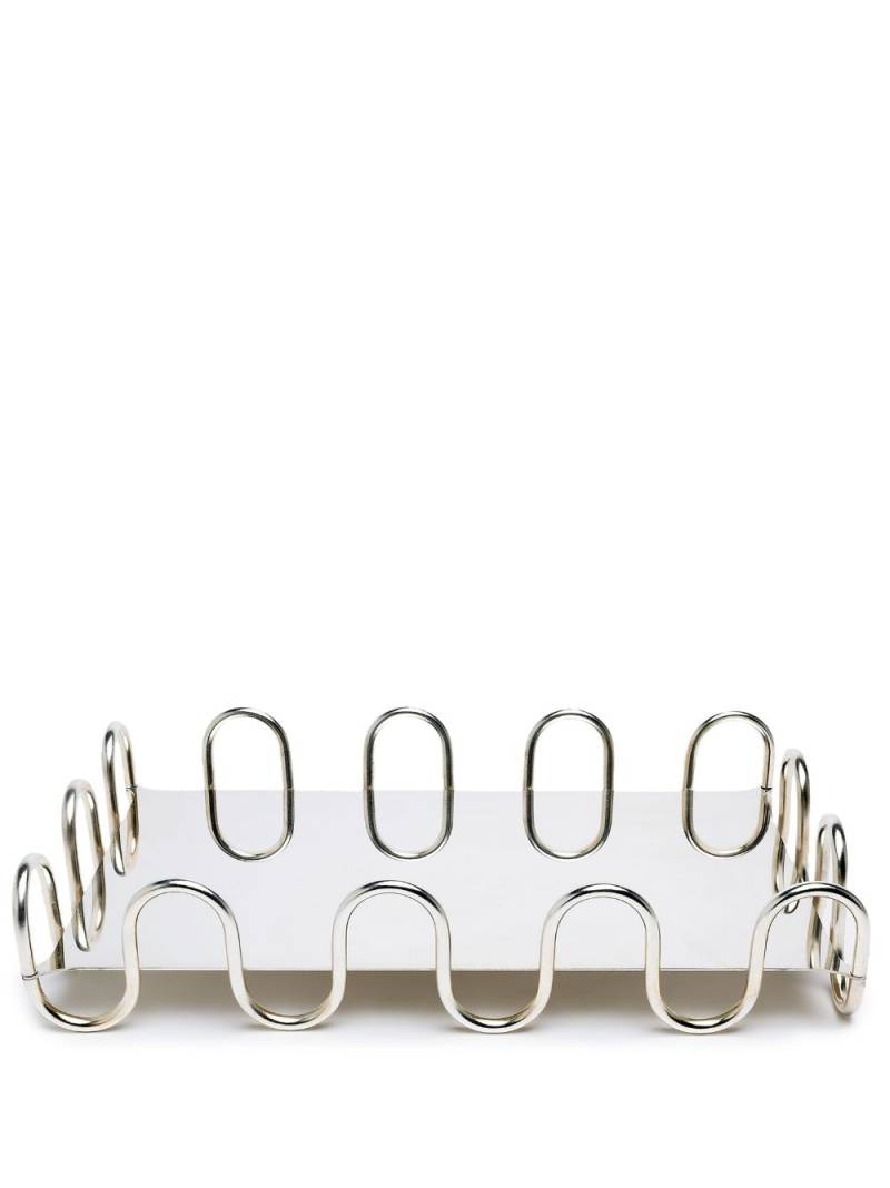 Sambonet Kyma wavy-detail tray - Silver von Sambonet