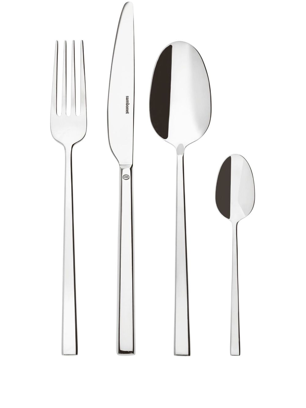 Sambonet Rock stainless-steel cutlery (set of 24) - Silver von Sambonet