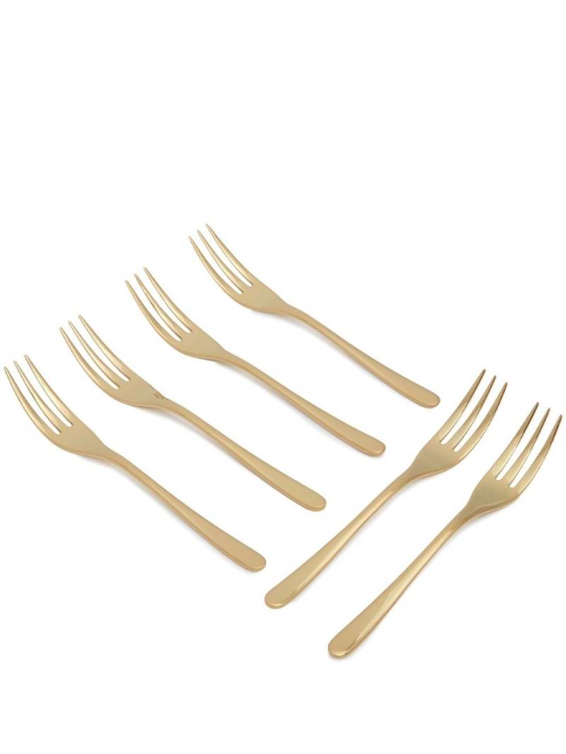 Sambonet Taste dessert-fork 6-piece set - Gold von Sambonet