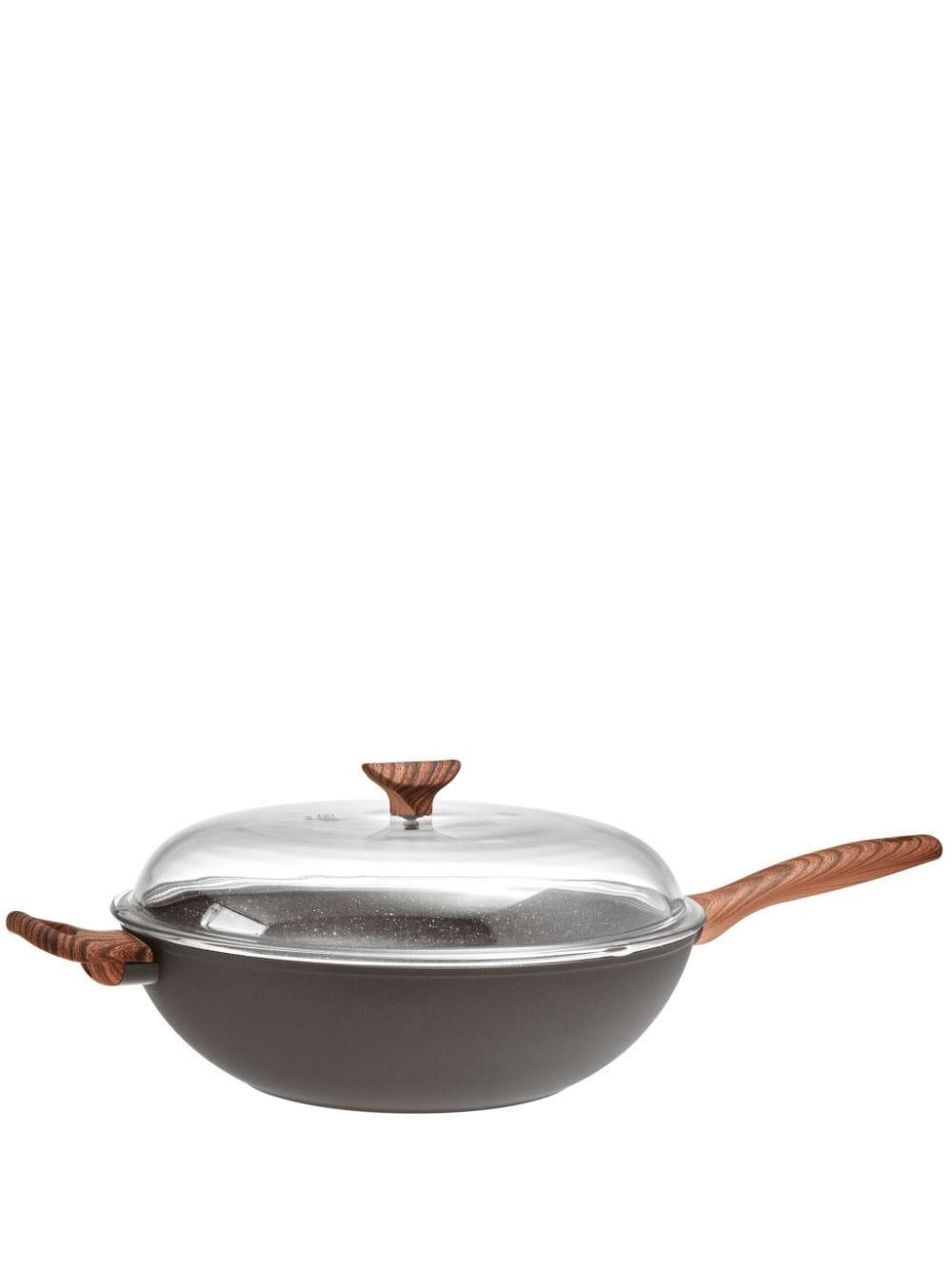 Sambonet Wok aluminium pan (32cm) - Black von Sambonet