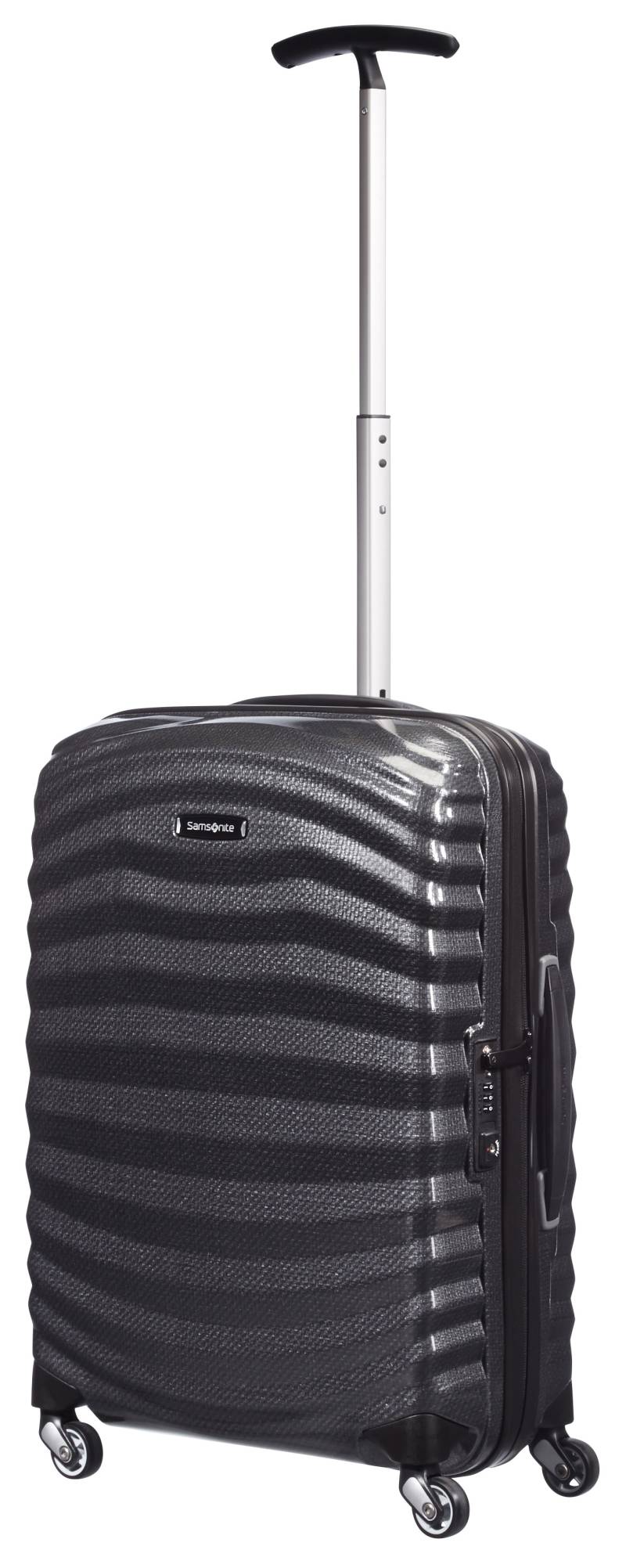 Samsonite Hartschalen-Trolley »LITE-SHOCK Black, 55 cm«, 4 Rollen, Handgepäck Reisekoffer TSA-Zahlenschloss Made in Europe von Samsonite