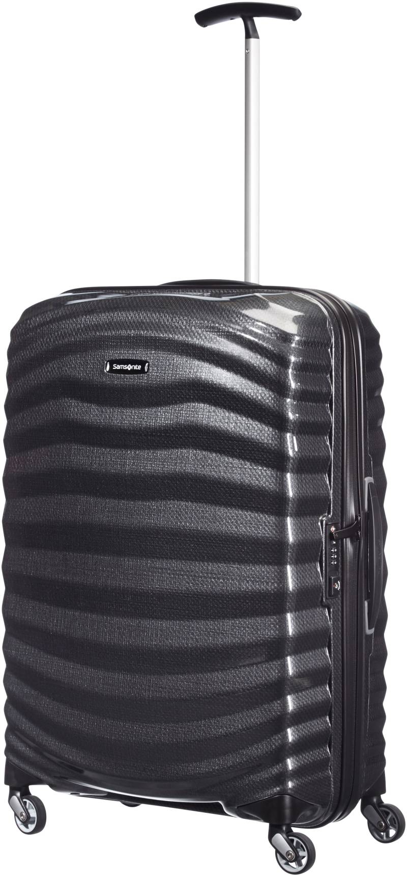 Samsonite Hartschalen-Trolley »LITE-SHOCK Black, 69 cm«, 4 Rollen, Reisekoffer Grosser Koffer Aufgabegepäck Made in Europe von Samsonite