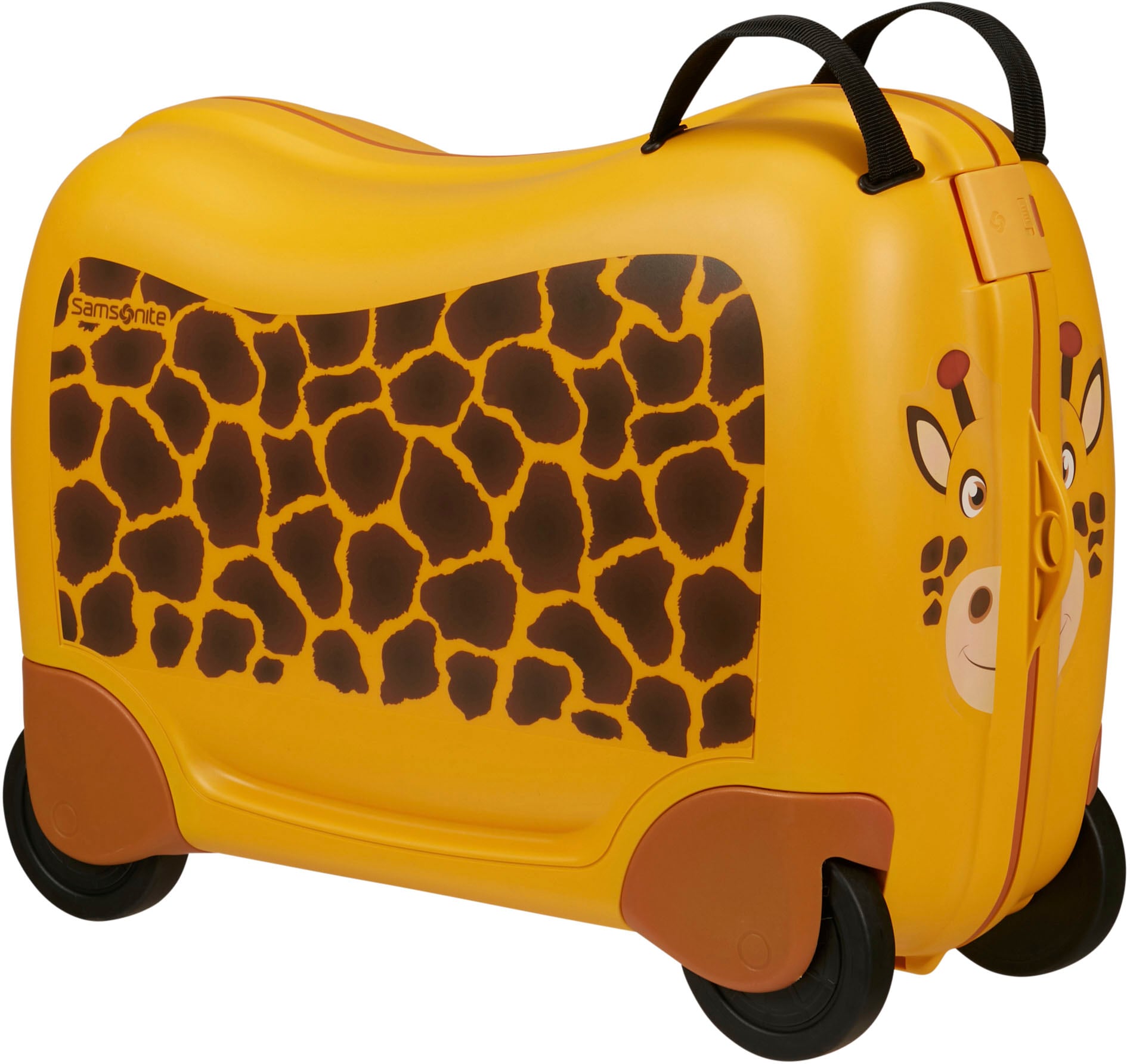 Samsonite Kinderkoffer »Dream2Go Ride-on Trolley, Giraffe«, 4 Rollen, Kinderreisekoffer Handgepäck zum sitzen und ziehen von Samsonite