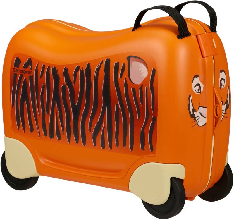 Samsonite Kinderkoffer »Dream2Go Ride-on Trolley, Tiger«, 4 Rollen, zum sitzen und ziehen von Samsonite