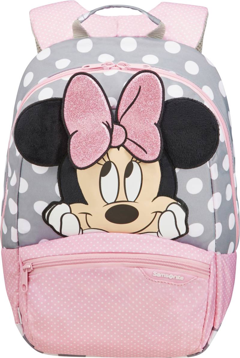 Samsonite Kinderrucksack »Disney Ultimate 2.0, S+, Minnie Glitter«, reflektierende Details, Kinderrucksack Kindergartenrucksack Kinderfreizeitrucksack von Samsonite