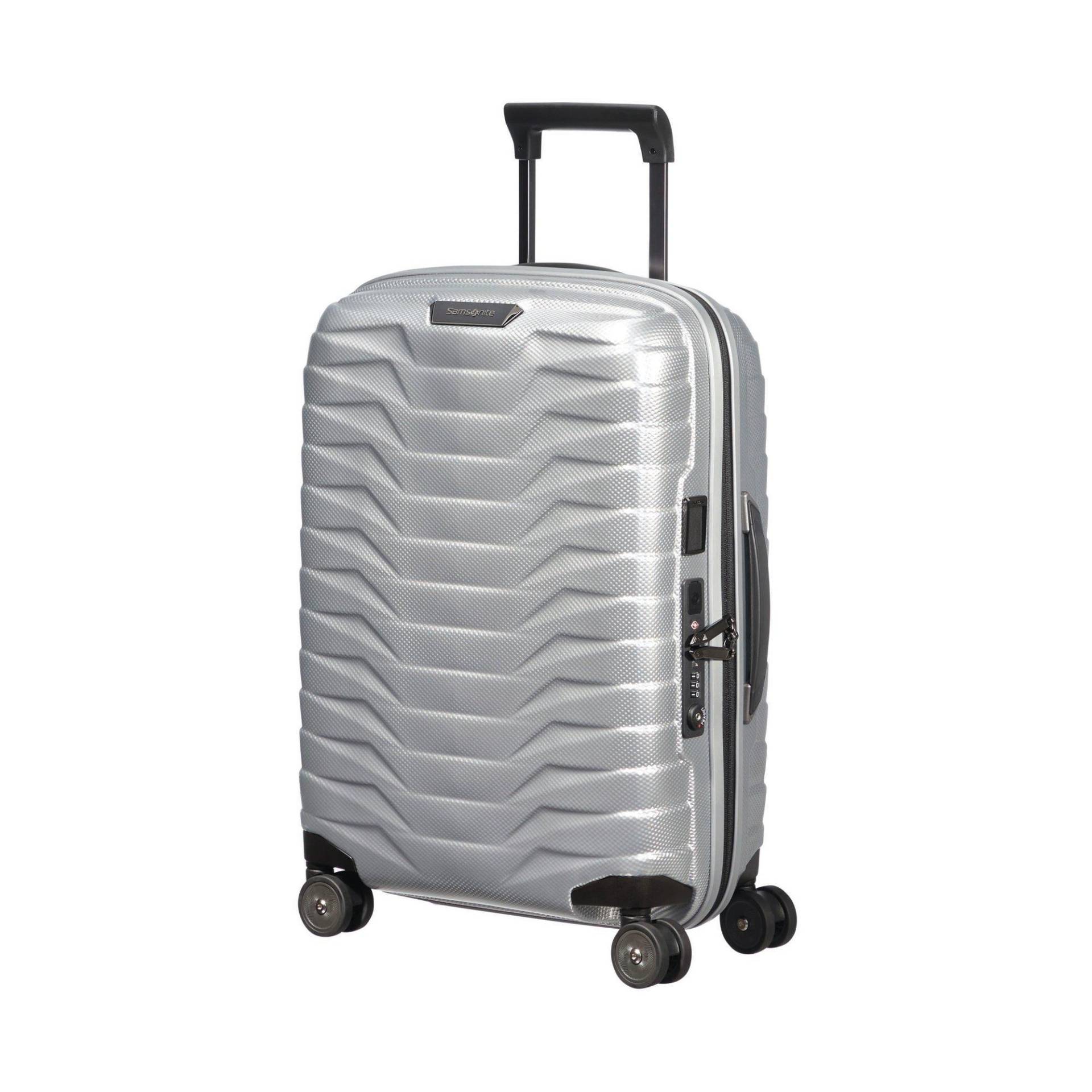 Samsonite - Hartschalenkoffer, Spinner, 55.0cm, 55 CM, Silber von Samsonite