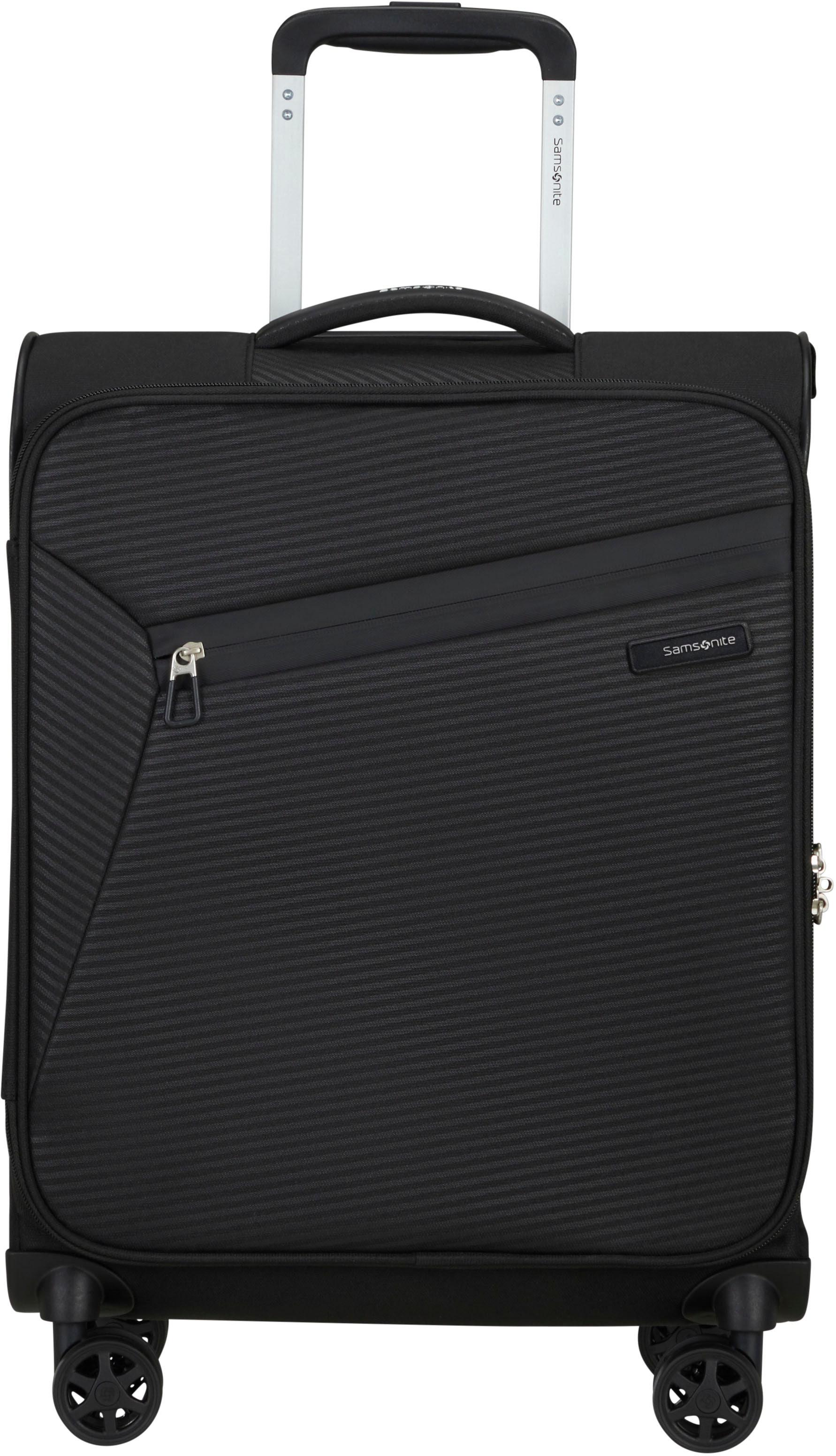 Samsonite Weichgepäck-Trolley »LITEBEAM, black, 55 cm«, 4 Rollen, Handgepäck Reisekoffer Trolley TSA-Zahlenschloss von Samsonite