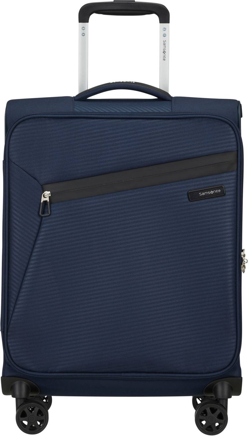 Samsonite Weichgepäck-Trolley »LITEBEAM, midnight blue, 55 cm«, 4 Rollen, Handgepäck-Koffer Reisegepäck Reisekoffer TSA-Zahlenschloss von Samsonite