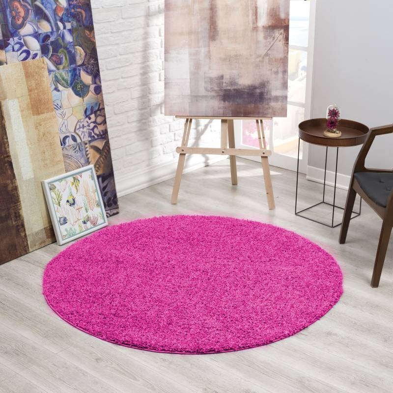 Sanat Hochflor-Teppich »LOCA«, rund, Wohnzimmer, Langflor, Shaggy, Schlafzimmer von Sanat