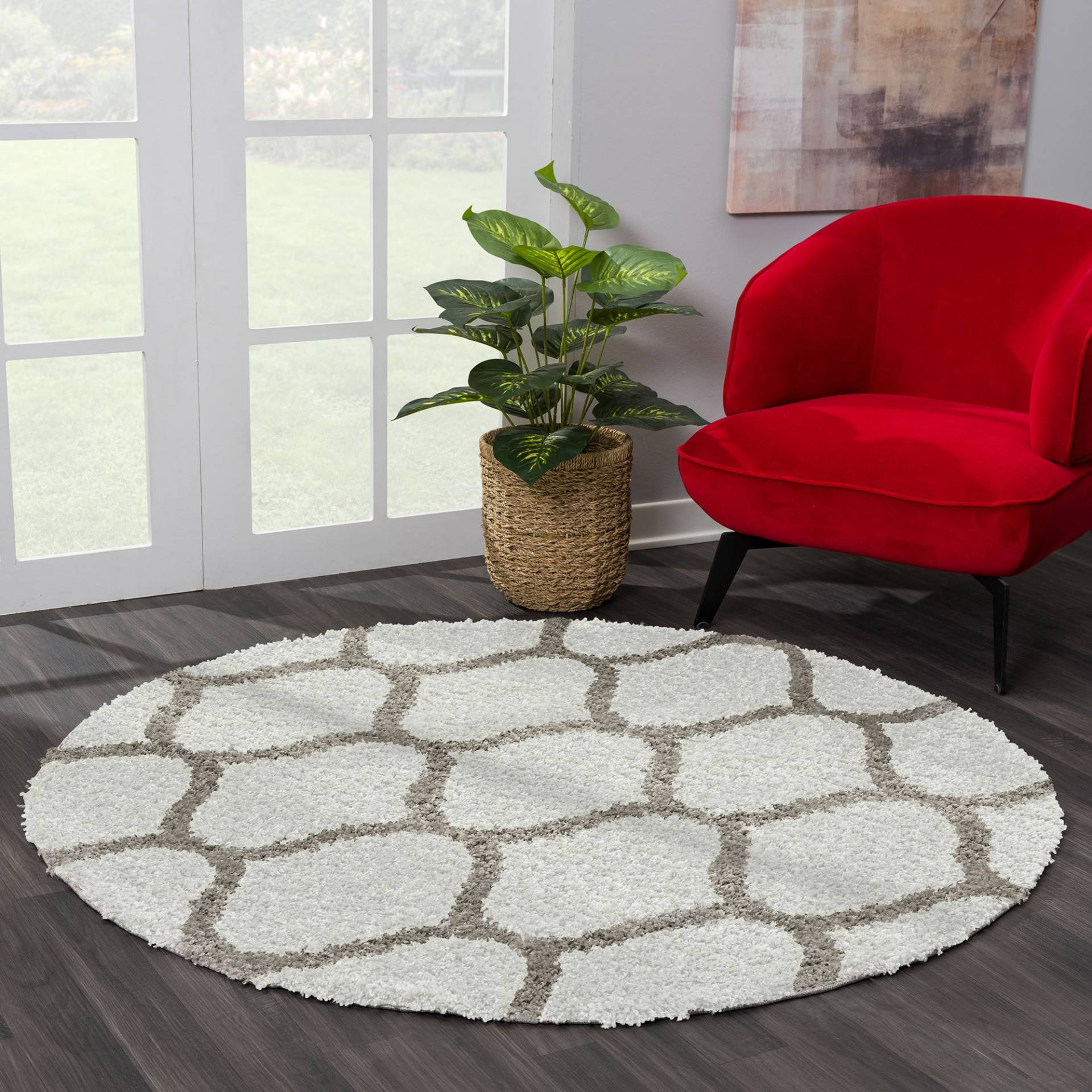 Sanat Hochflor-Teppich »Madrid«, rund, 30 mm Höhe, Wohnzimmer, Langflor, Shaggy Teppich Sanat Hochflor-Teppich »Madrid«, rund, 30 mm Höhe, Wohnzimmer, Langflor, Shaggy Teppich von Sanat