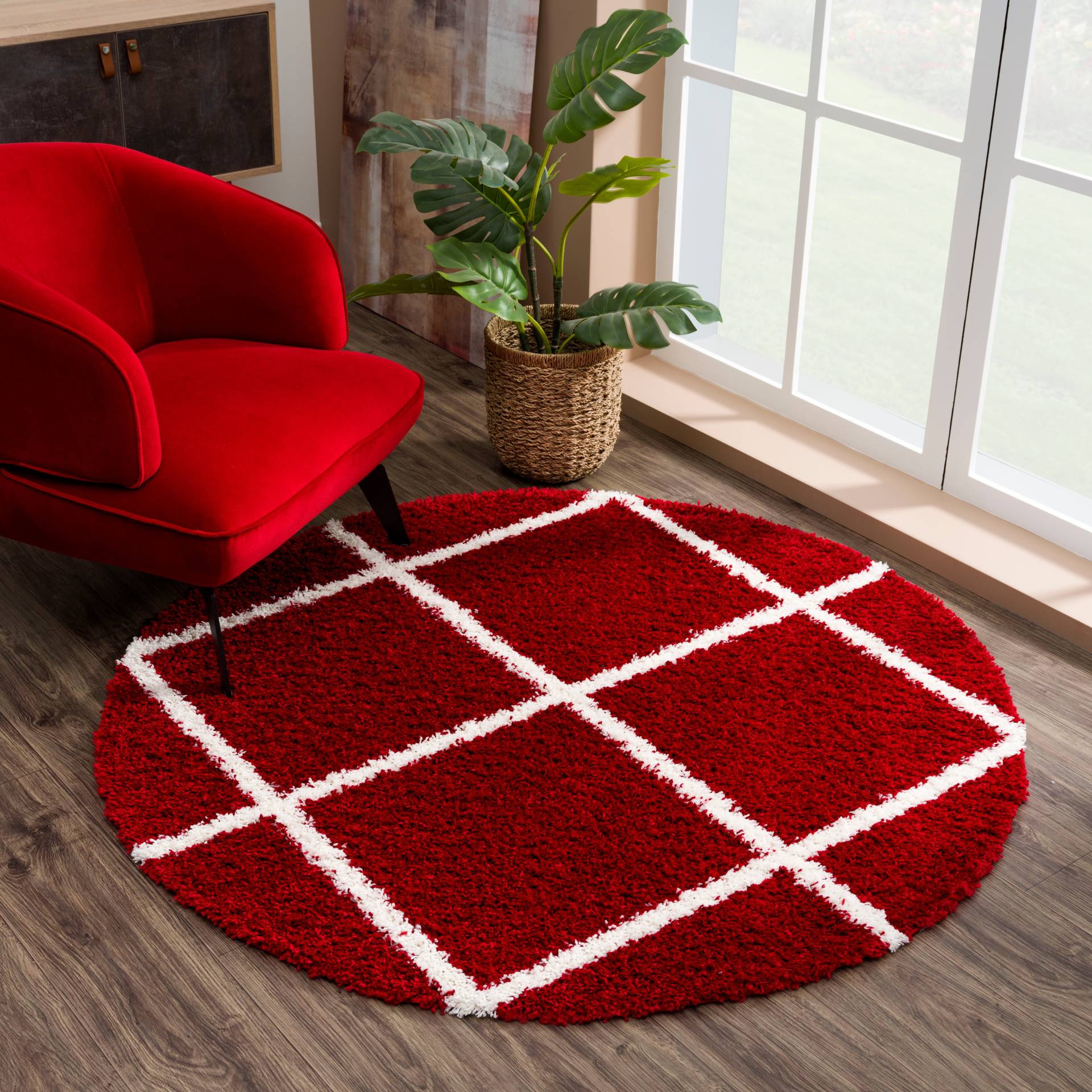Sanat Hochflor-Teppich »Madrid«, rund, 30 mm Höhe, Wohnzimmer, Langflor, Shaggy Teppich Sanat Hochflor-Teppich »Madrid«, rund, 30 mm Höhe, Wohnzimmer, Langflor, Shaggy Teppich von Sanat