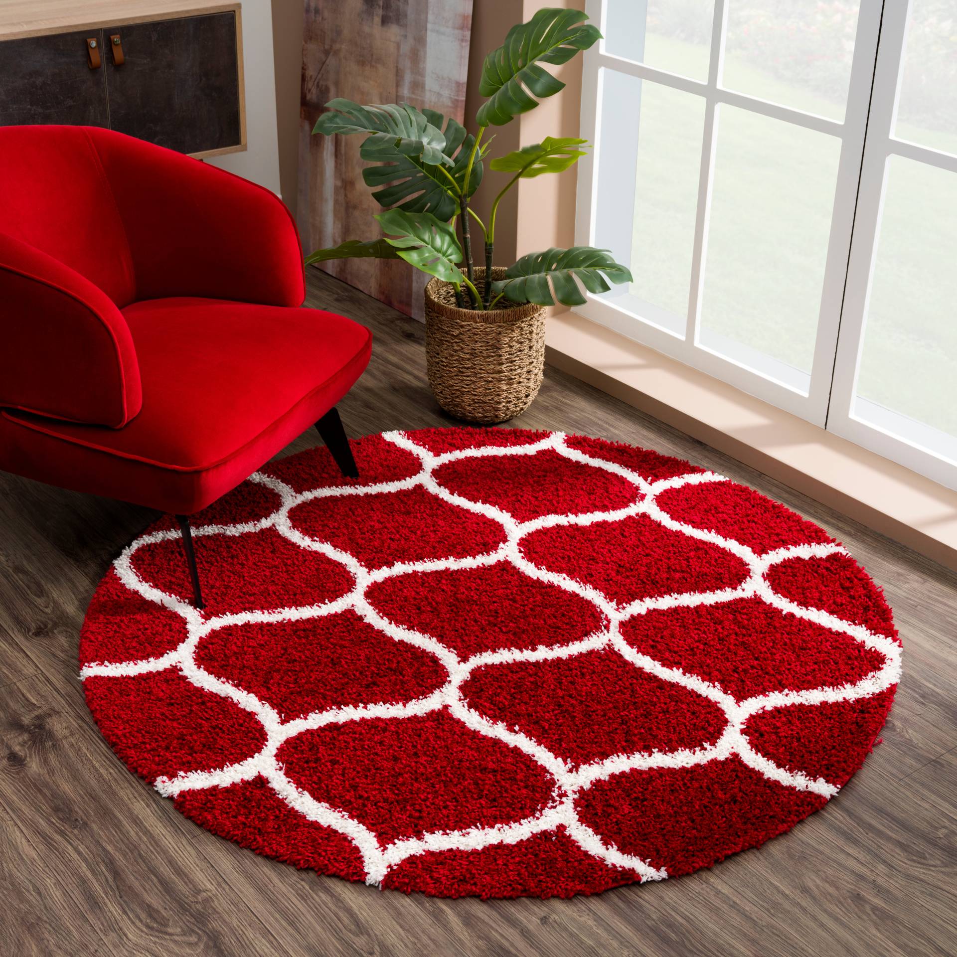 Sanat Hochflor-Teppich »Madrid«, rund, 30 mm Höhe, Wohnzimmer, Langflor, Shaggy Teppich Sanat Hochflor-Teppich »Madrid«, rund, 30 mm Höhe, Wohnzimmer, Langflor, Shaggy Teppich von Sanat