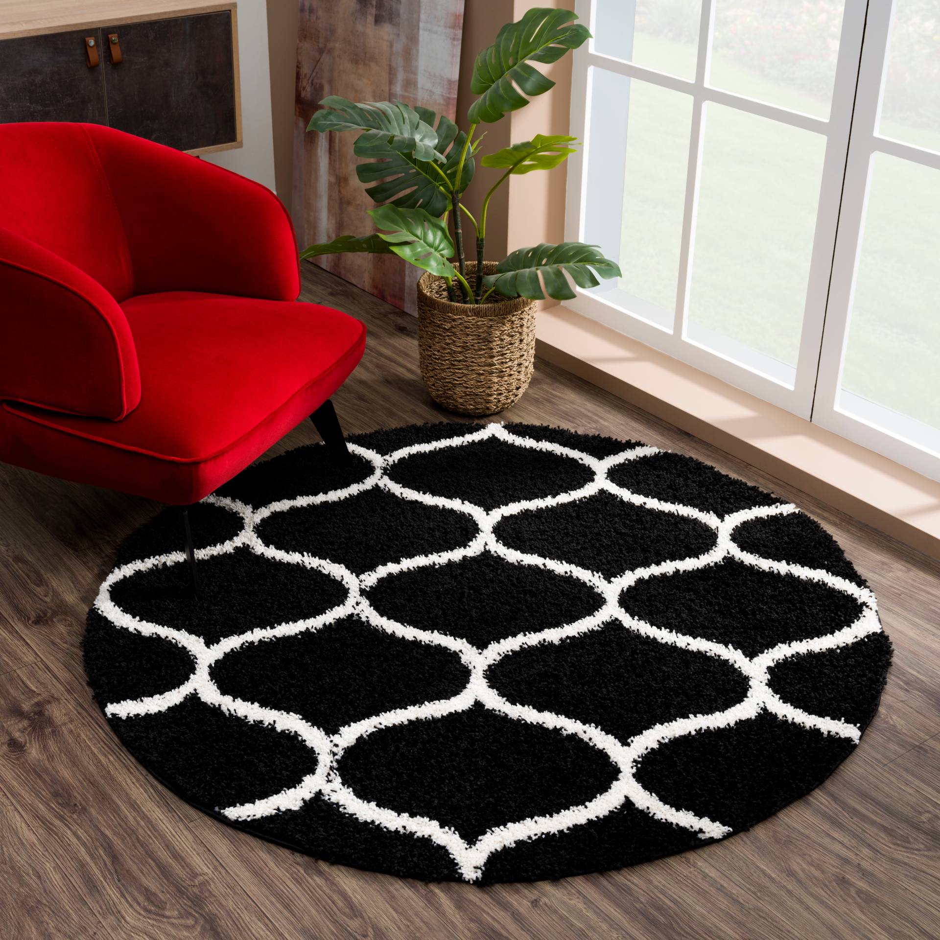 Sanat Hochflor-Teppich »Madrid«, rund, 30 mm Höhe, Wohnzimmer, Langflor, Shaggy Teppich Sanat Hochflor-Teppich »Madrid«, rund, 30 mm Höhe, Wohnzimmer, Langflor, Shaggy Teppich von Sanat