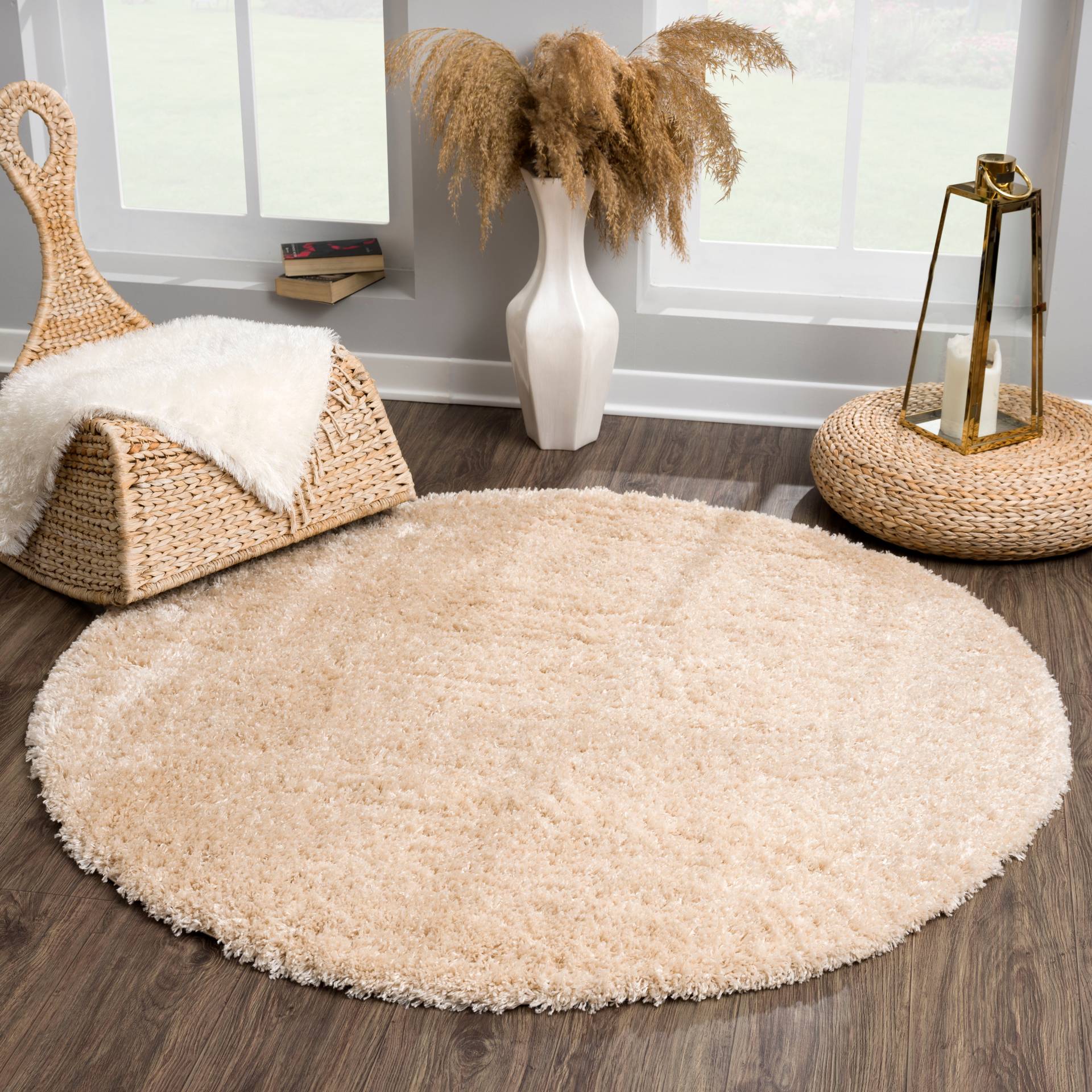 Sanat Hochflor-Teppich »Porto«, rund, 45 mm Höhe, Wohnzimmer, Langflor, Shaggy Teppich Sanat Hochflor-Teppich »Porto«, rund, 45 mm Höhe, Wohnzimmer, Langflor, Shaggy Teppich von Sanat