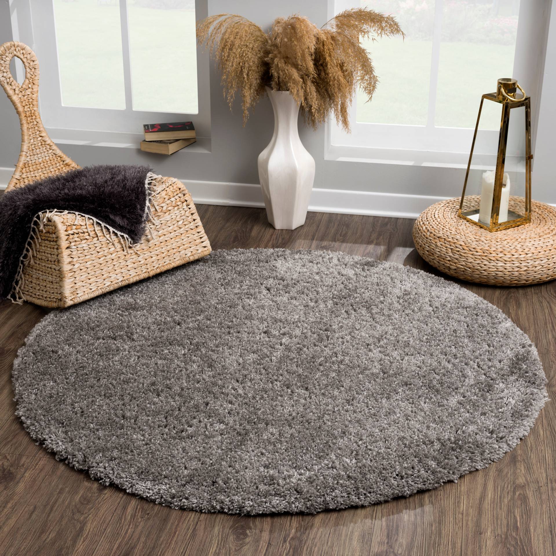 Sanat Hochflor-Teppich »Porto«, rund, 45 mm Höhe, Wohnzimmer, Langflor, Shaggy Teppich Sanat Hochflor-Teppich »Porto«, rund, 45 mm Höhe, Wohnzimmer, Langflor, Shaggy Teppich von Sanat
