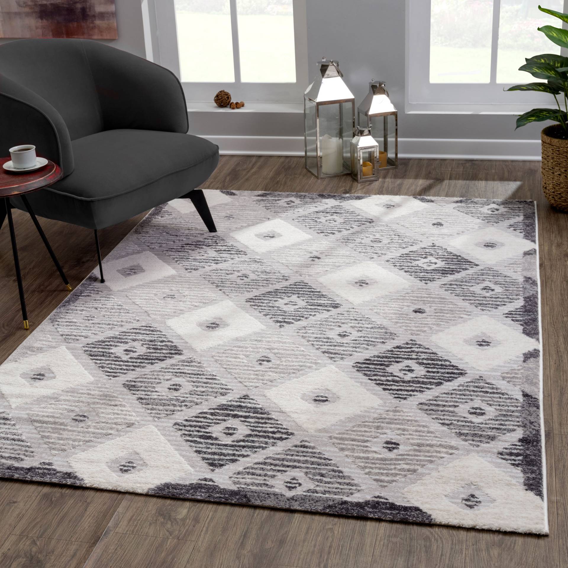 Sanat Teppich »Evra 7003«, rechteckig, Wohnzimmer, Kurzflor, modern von Sanat