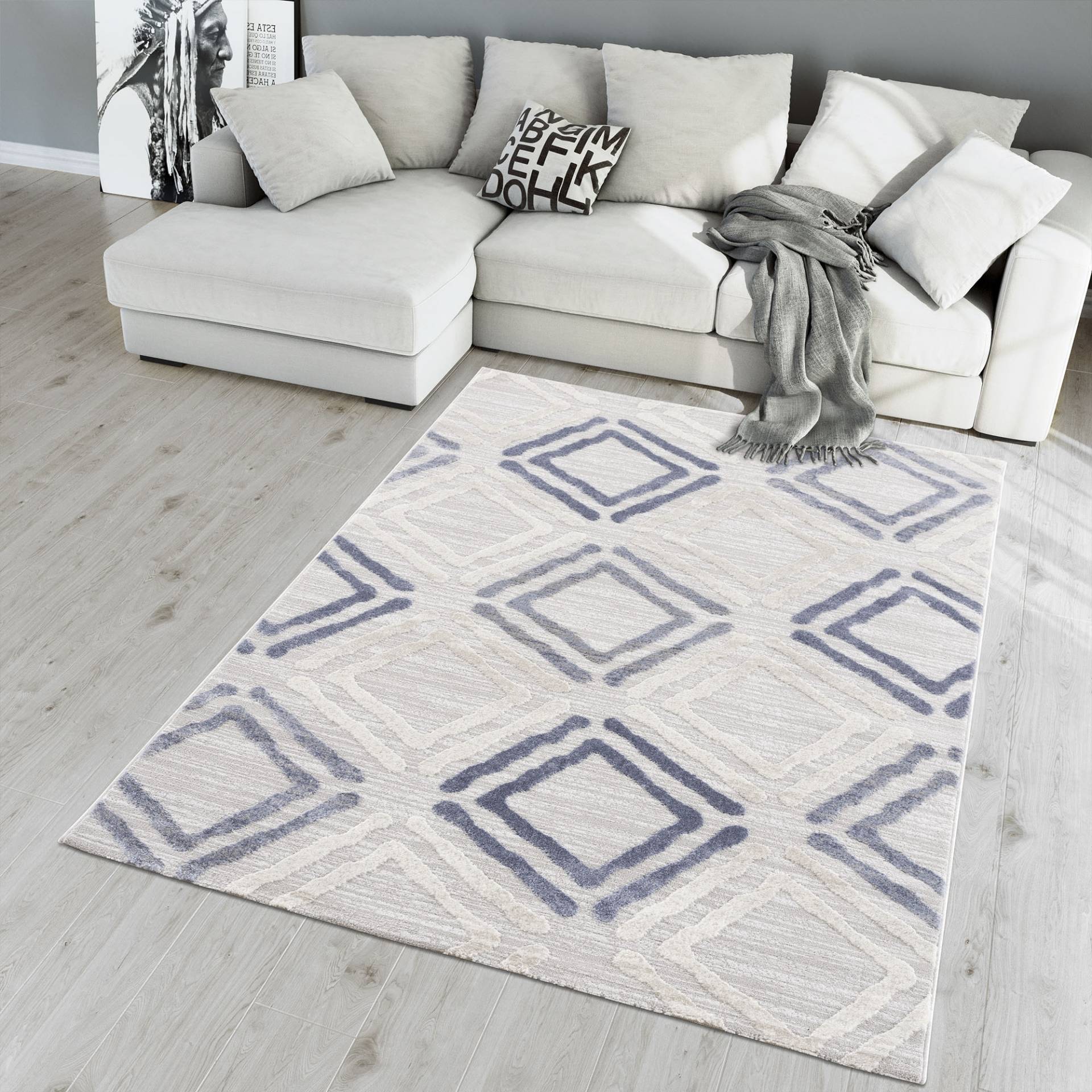 Sanat Teppich »Evra 7006«, rechteckig, 22 mm Höhe, Wohnzimmer, Kurzflor, modern Sanat Teppich »Evra 7006«, rechteckig, 22 mm Höhe, Wohnzimmer, Kurzflor, modern von Sanat