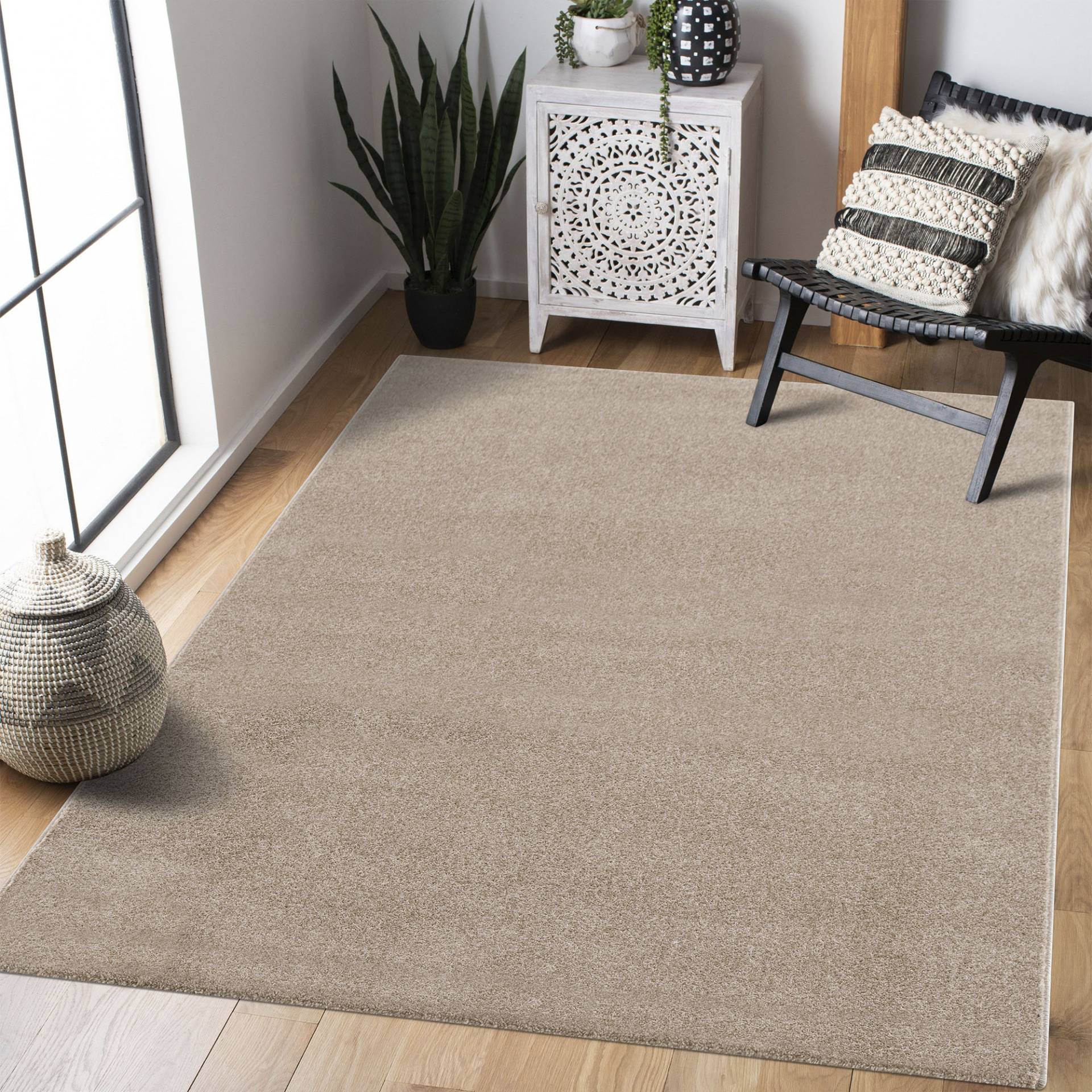 Sanat Teppich »Uni«, rechteckig, 13 mm Höhe, robuster Kurzflorteppich, grosse Farbauswahl Sanat Teppich »Uni«, rechteckig, 13 mm Höhe, robuster Kurzflorteppich, grosse Farbauswahl von Sanat