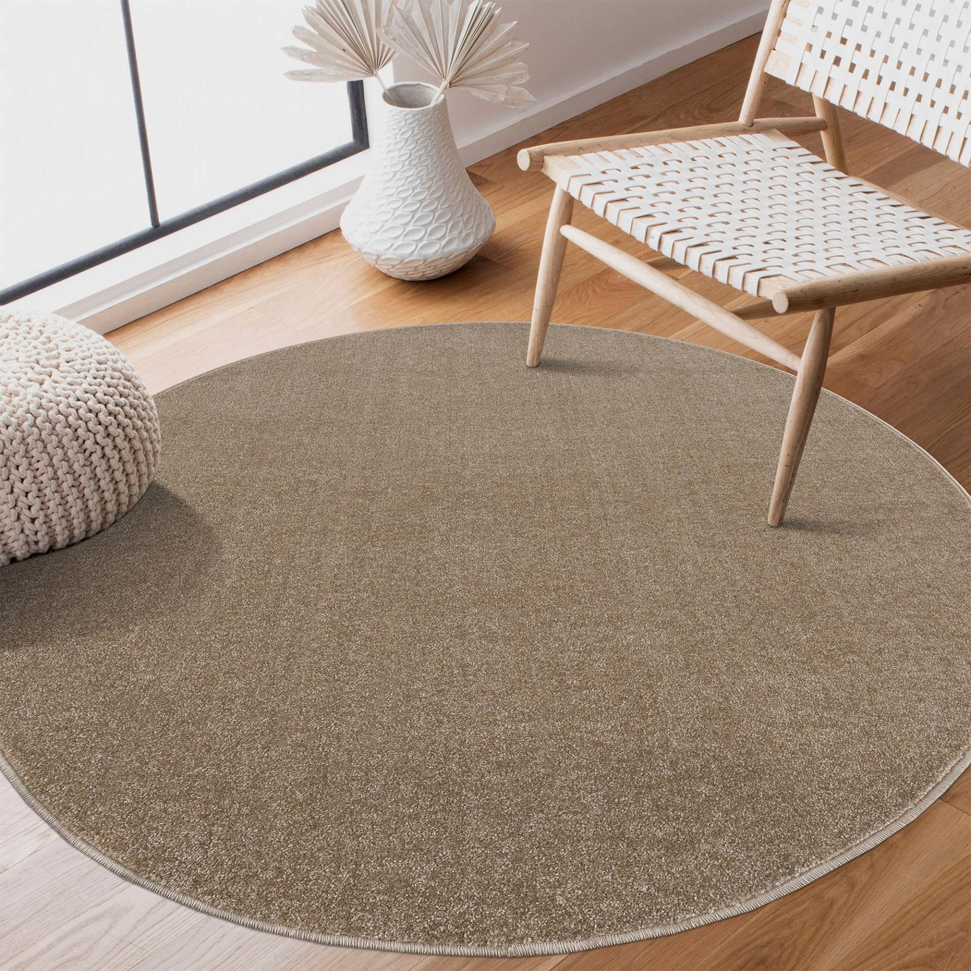 Sanat Teppich »Uni«, rund, 13 mm Höhe, robuster Kurzflorteppich, grosse Farbauswahl Sanat Teppich »Uni«, rund, 13 mm Höhe, robuster Kurzflorteppich, grosse Farbauswahl von Sanat
