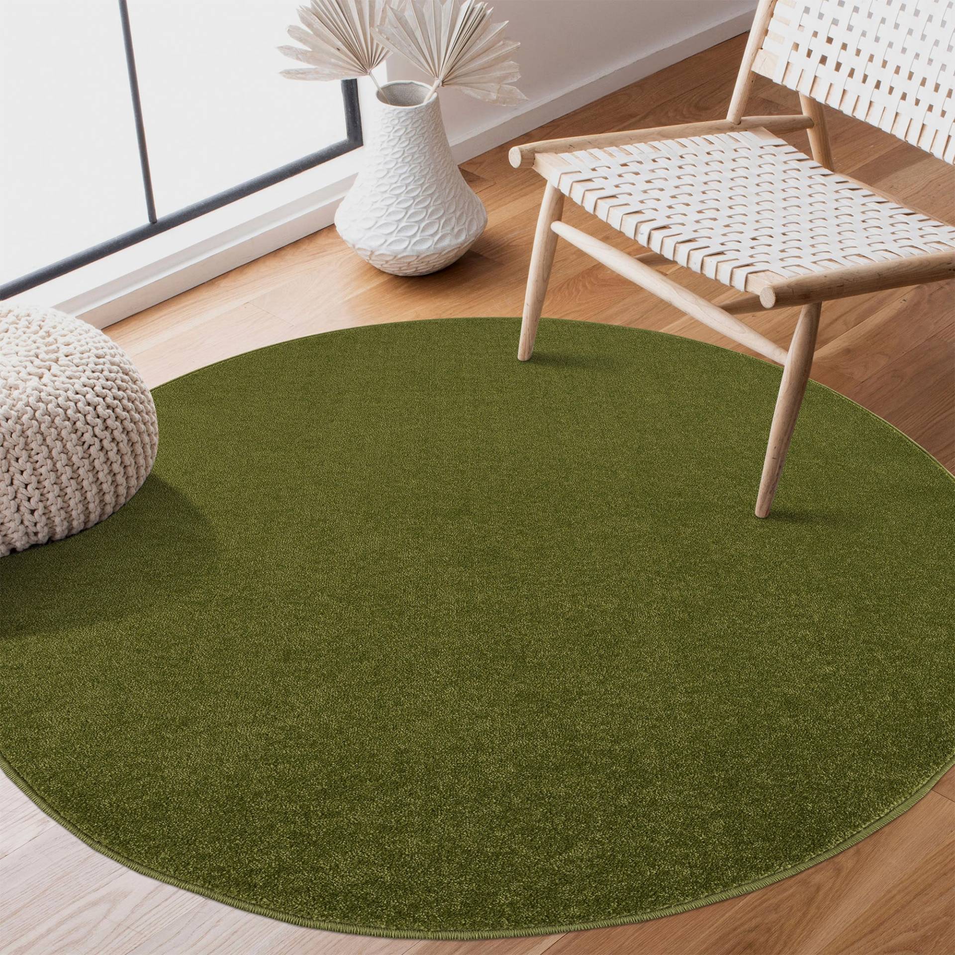 Sanat Teppich »Uni«, rund, 13 mm Höhe, robuster Kurzflorteppich, grosse Farbauswahl Sanat Teppich »Uni«, rund, 13 mm Höhe, robuster Kurzflorteppich, grosse Farbauswahl von Sanat