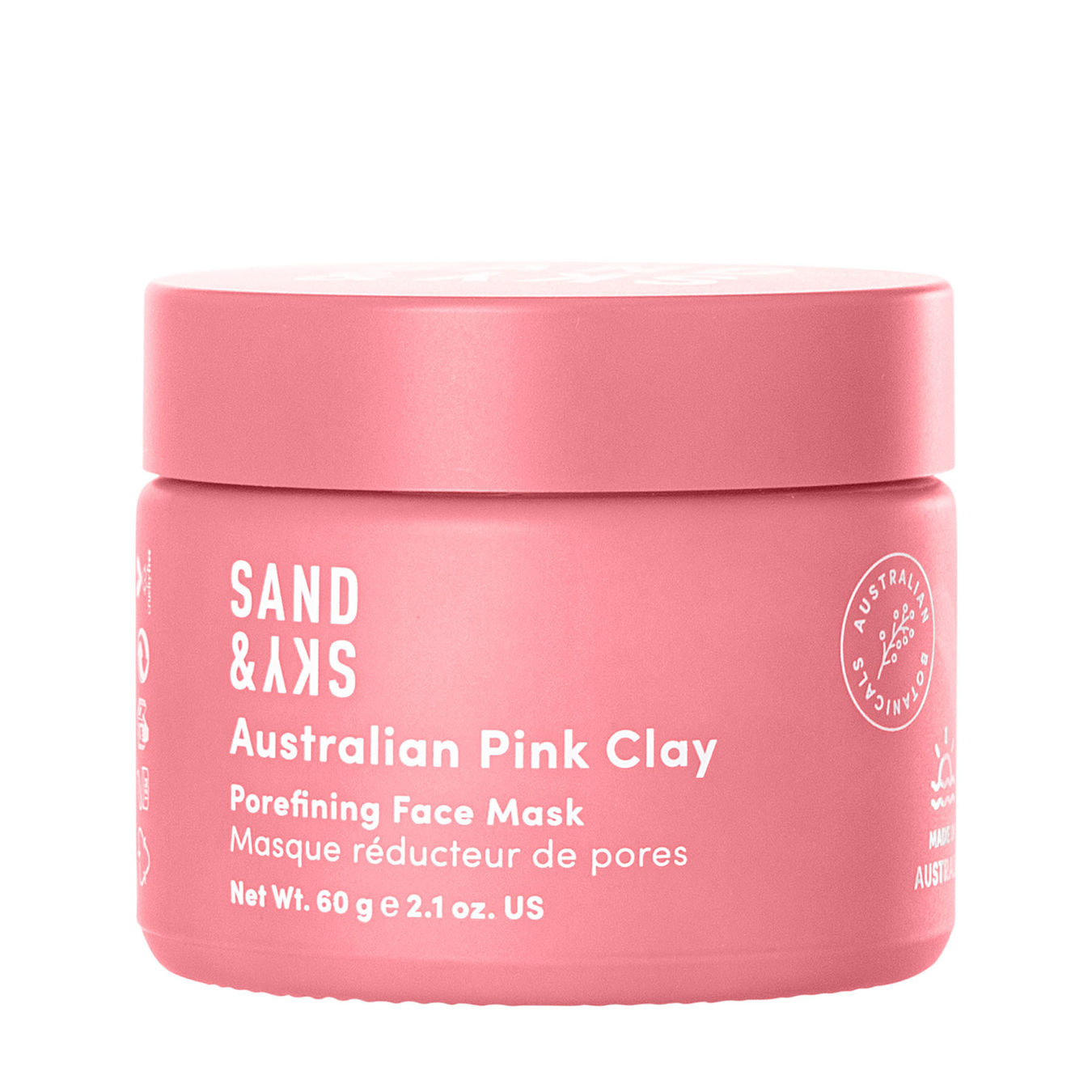 SAND & SKY Australian Pink Clay Porefining Face Mask von Sand & Sky