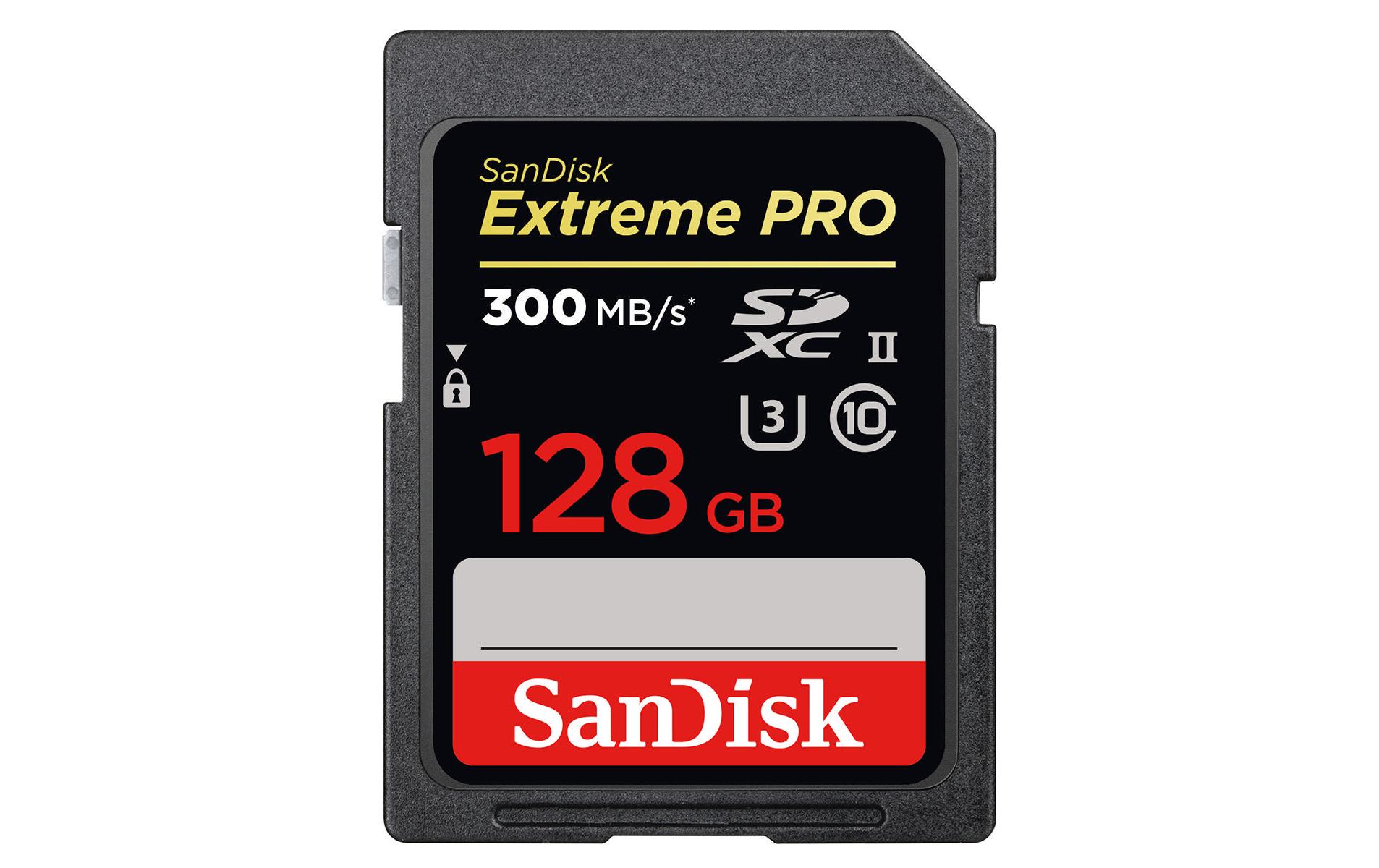 Sandisk Speicherkarte »Extreme Pro UHS-II U3 128 GB«, Inkl. RescuePRO Deluxe Software zur Datenwiederherstellung von Sandisk