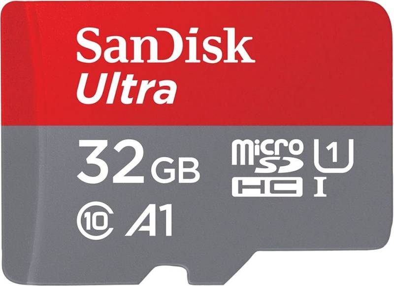 Sandisk Speicherkarte »microSDHC Ultra 32GB (A1/UHS-I) + Adapter«, (Class 10 120 MB/s Lesegeschwindigkeit) von Sandisk